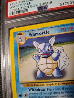 ERROR Wartortle 1999 WOTC Base Set #42 Evolution Box Error Pokemon PSA 9 - Image 3