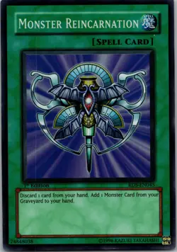 Yugioh Monster Reincarnation RDS-EN045 1st Edition Super Rare NM - Image 1