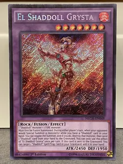 El Shaddoll Grysta - NECH-EN048 - Secret Rare - 1st Edition - LP - Image 1