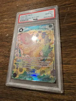 PSA 10 Rebecca OP05-091 SP Alt Art Wings Of The Captain One Piece TCG English - Image 2