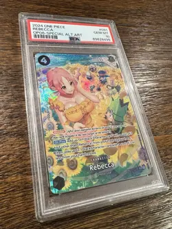 PSA 10 Rebecca OP05-091 SP Alt Art Wings Of The Captain One Piece TCG English - Image 3