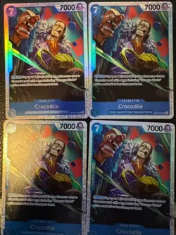 One Piece CCG TCG Crocodile OP09-046 SR English X4 (Playset) - Image 1