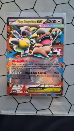 Mega Kangaskhan Ex Pokemon Prize Pack Series 8 Promo Pokemon Card NM - Image 1