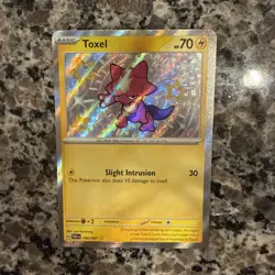 Pokemon TCG Toxel Scarlet & Violet Paldean Fates Holo Shiny Rare Card 140/091 - Image 1