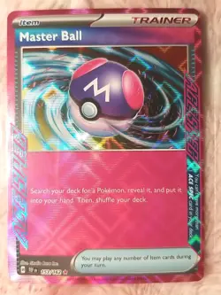 Pokemon TCG Master Ball 153/162 Temporal Forces SV05 Ace Spec Rare Holo Card - Image 1