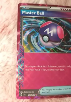 Pokemon TCG Master Ball 153/162 Temporal Forces SV05 Ace Spec Rare Holo Card - Image 2