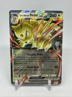 Team Rocket's Persian ex 218 Sv: Scarlet & Violet Promo Cards Holo Black Star - Image 1