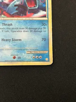 Pokemon Gyarados HeartGold SoulSilver 123/123 Shiny Holo Card Red - HP - Image 4