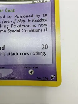Natu 66/107 EX Deoxys Reverse Holo Stamped Pokemon Card - Image 5