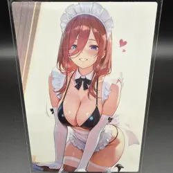 Miku Nakano Anime Waifu Card Doujin ACG Goddess Holo - Image 2
