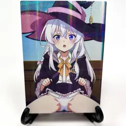 Wandering Witch: The Journey of Elaina Sexy Anime Waifu Goddess Story Art Card - Image 2