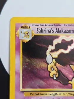Sabrina's Alakazam - 16/132 - Pokemon Gym Challenge Unlimited Holo Rare Card NM - Image 3