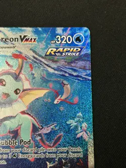 Vaporeon VMAX SWSH182 Sword & Shield Promo Holo Pokemon TCG Card Mint Condition - Image 3