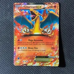 Pokemon TCG Charizard EX XY17 Holo Black Star Promo Card 2014 Lightly Played - Image 1