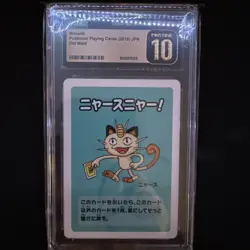 Meowth 2019 Pokemon Playing Cards JPN Old Maid CGC 10 Pristine - Image 1