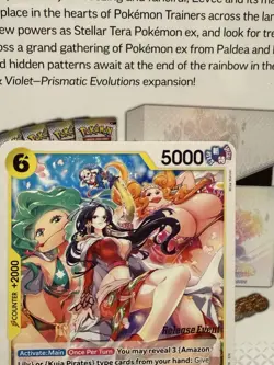One Piece CCG Gorgon Sisters Op14-105 Release Event Promo Card English NM - Image 5