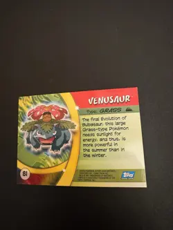 Topps Pokemon Venusaur Advanced Challenge Trading Card, No. 81, 2004 - Image 3