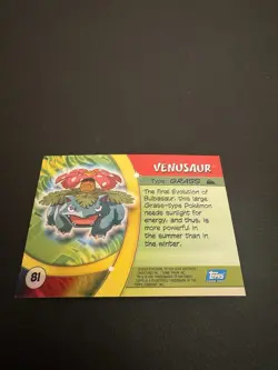 Topps Pokemon Venusaur Advanced Challenge Trading Card, No. 81, 2004 - Image 4