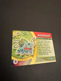 BULBASAUR #11 - 2004 Topps Advanced Challenge - Blue Logo - POKEMON CARD - LP - Image 4