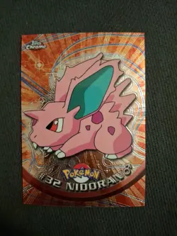 Nidoran #32 - Topps Chrome Series 1 Pokemon Card Light Play - Image 1