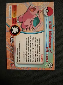 Nidoran #32 - Topps Chrome Series 1 Pokemon Card Light Play - Image 4