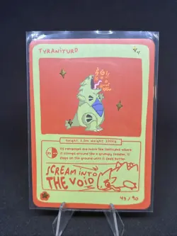 Pokedoodles Tyraniturd 43/90 - Rare Card - Pokemon Tyranitar Fan Art - Image 1