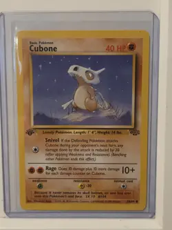 Pokemon TCG Cubone Jungle Card 50/64 Regular Common 1st Edition - Image 1
