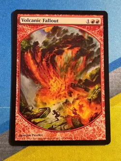 Magic the Gathering MTG Textless Promo VOLCANIC FALLOUT - Image 1