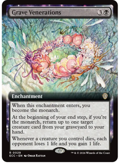 Grave Venerations - Extended Art Commander: Lorwyn Eclipsed MTG - Image 1