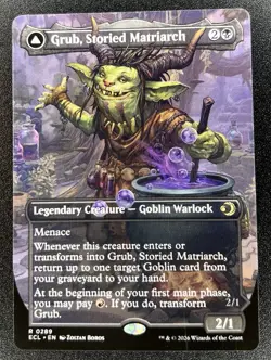 Grub, Storied Matriarch / Grub, Notorious Auntie R 0289 MTG: Lorwyn Eclipsed NM - Image 1