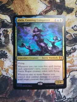 1x Alela, Cunning Conqueror *FOIL* Commander: WOC MAGIC mtg - Image 1