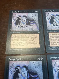 4x Drudge Spell Magic The Gathering Homelands Playset NM - Image 2