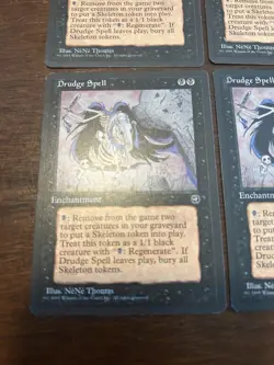 4x Drudge Spell Magic The Gathering Homelands Playset NM - Image 4