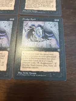 4x Drudge Spell Magic The Gathering Homelands Playset NM - Image 5