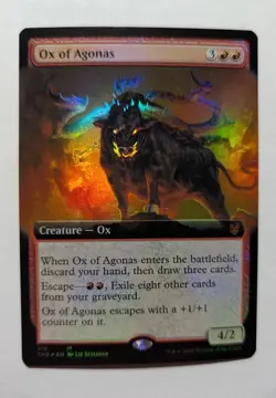 1x Ox of Agonas Extended FOIL NM - MTG Theros Beyond Death x1 (3 Available) - Image 1