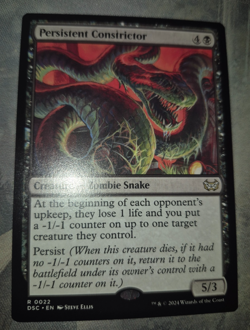 Persistent Constrictor MTG Zombie Snake Commander Duskmorn NM/NEW x1 Fast Ship! - Image 1