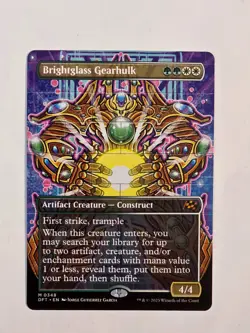 Brightglass Gearhulk - M0348 Reg (Borderless) - Aetherdrift - MTG - NM - Image 1
