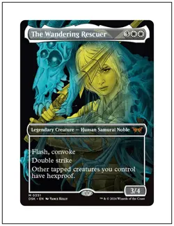 1x The Wandering Rescuer, Borderless Art, Magic the Gathering MTG NM - Image 1