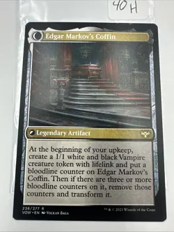 MTG Edgar, Charmed Groom // Edgar Markov's Coffin - Innistrad: Crimson Vow #236 - Image 4