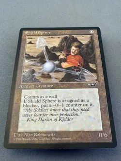 Shield Sphere Alliances MTG-Never Played Near Mint-Vintage Magic the Gathering - Image 3