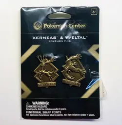 Xerneas & Yveltal Pokemon Center Pins Sealed (2 Pack) Exclusive Retired 2018 - Image 1