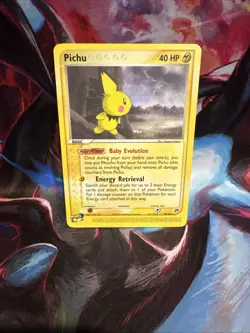 Pokemon Pichu TCG Regular Rare Card 20/100 EX Sandstorm NM - Image 1