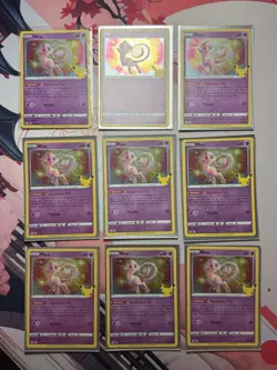 Pokemon Celebrations Holo Mew 011/025 Rare Card Lot Of 9 - Image 1
