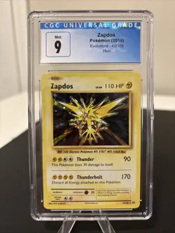 ZAPDOS POKEMON 42 2016 EVOLUTIONS HOLO FOIL ENGLISCH CGC 9 - Image 1