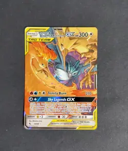 Pokemon TCG Moltres Zapdos Articuno GX 44/68 S&M Hidden Fates EN NM - Image 1