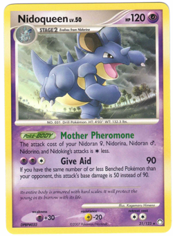 Nidoqueen 31/123 Mysterious Treasures Regular Rare Pokemon Card - Image 1
