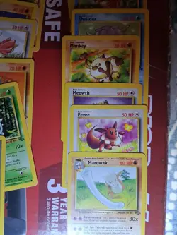 Lot Of 20 1999 Pokemon Cards Krabby Cubone Eevee - Image 4