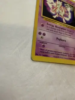 Pokemon Mewtwo 03/53 The First Movie Wotc Promo Kids WB Foil Stamp Card - Image 3