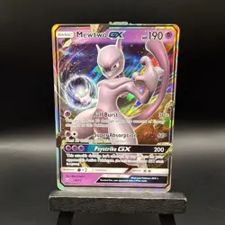 Pokemon TCG Mewtwo GX 39/73 Shining Legends Ultra Rare Holo Full Art NM - Image 1