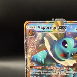 Pokemon 2019 TCG Vaporeon GX Black Star Promo SM172 Holo - Image 2